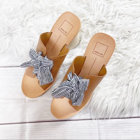 Dolce Vita‎ Women's Amber Leather Heeled Lace Up Sandal in Caramel Size 10 - Picture 5 of 8